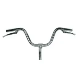 Manillar Acero Bici Clasica Plegable Cromado C/ Manetas De Freno